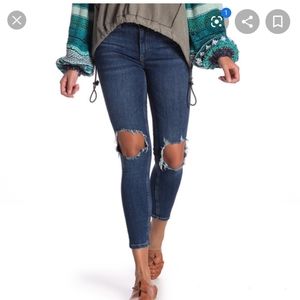 Size 26 midnight blue free people jeans